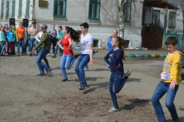 Танцевальный флешмоб в Енисейске.